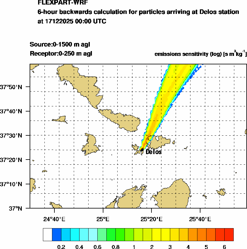 Χάρτης προέλευσης αερίων μαζών